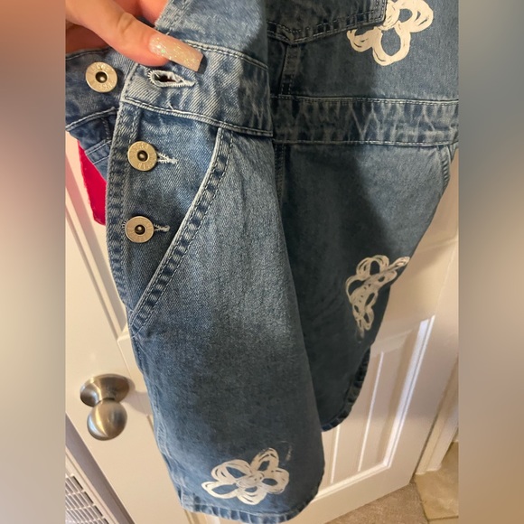 RAGGED DENIM OVERRALLS - Picture 7 of 8